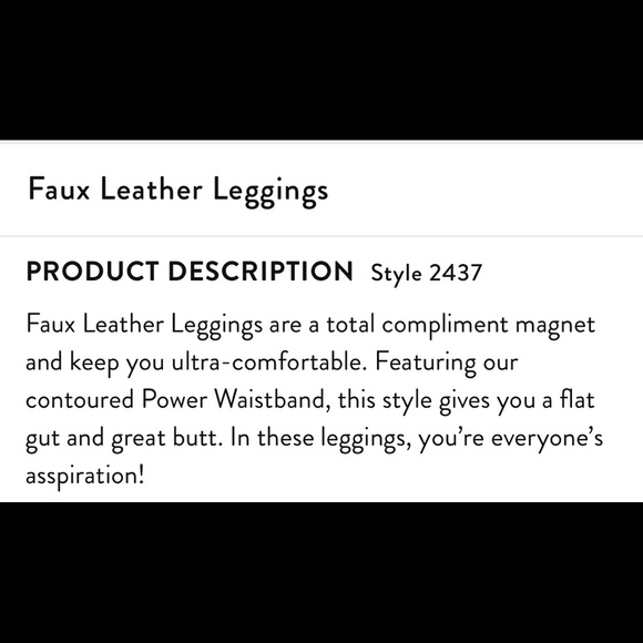SPANX Faux Leather Leggings - Picture 5 of 8